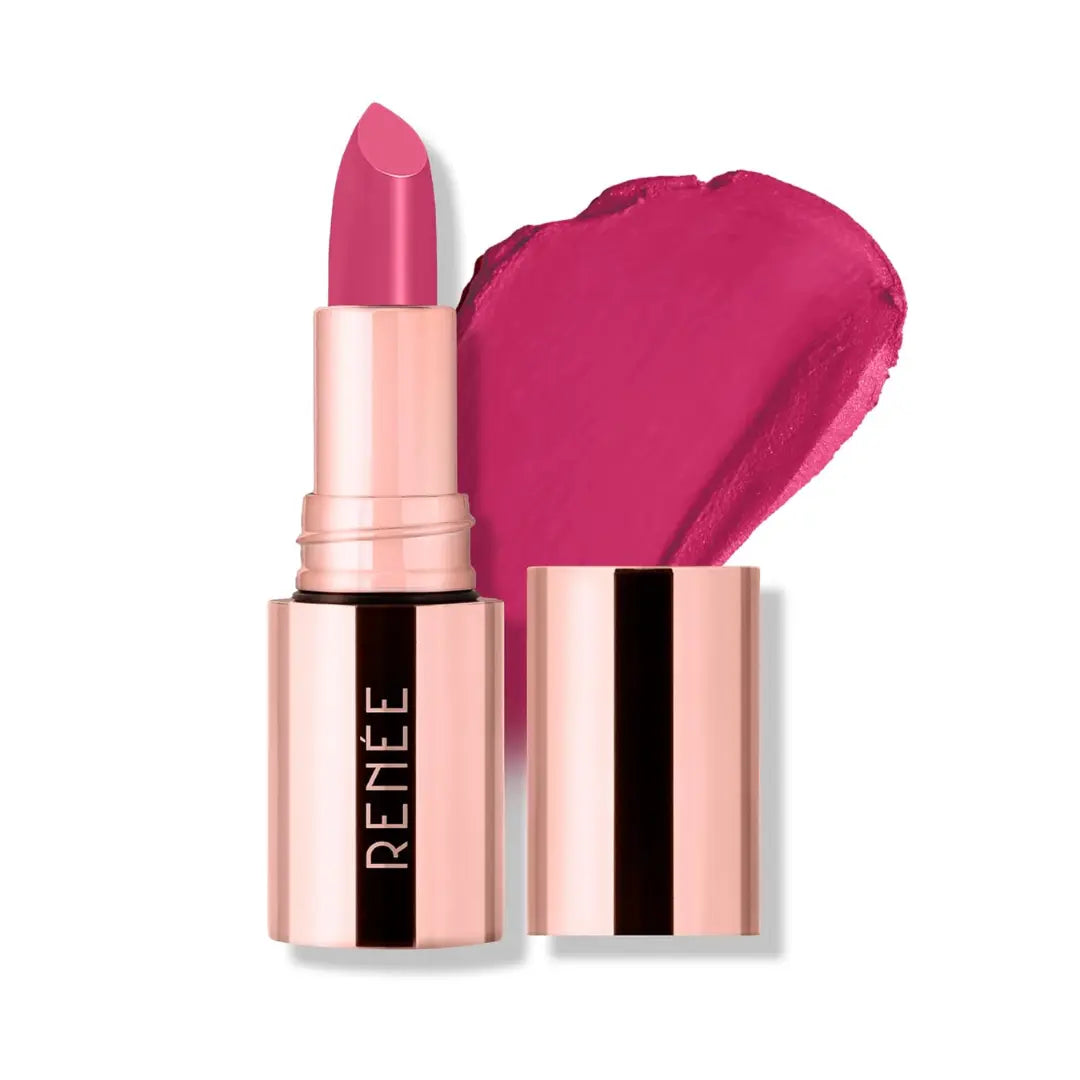 RENEE Everstay Matte Lipstick - Red Scarlet, Long Stay, Hydrating & Non-Drying, Smudge & Transfer Proof, Lightweight, Intense Pigment, Full Coverage, Vitamin E Infused, for All Occasions, 4.2g