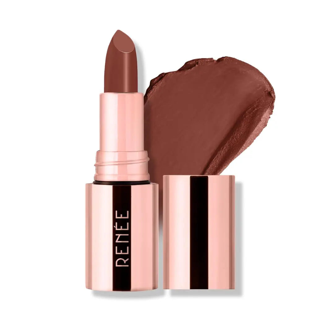 RENEE Everstay Matte Lipstick - Red Scarlet, Long Stay, Hydrating & Non-Drying, Smudge & Transfer Proof, Lightweight, Intense Pigment, Full Coverage, Vitamin E Infused, for All Occasions, 4.2g
