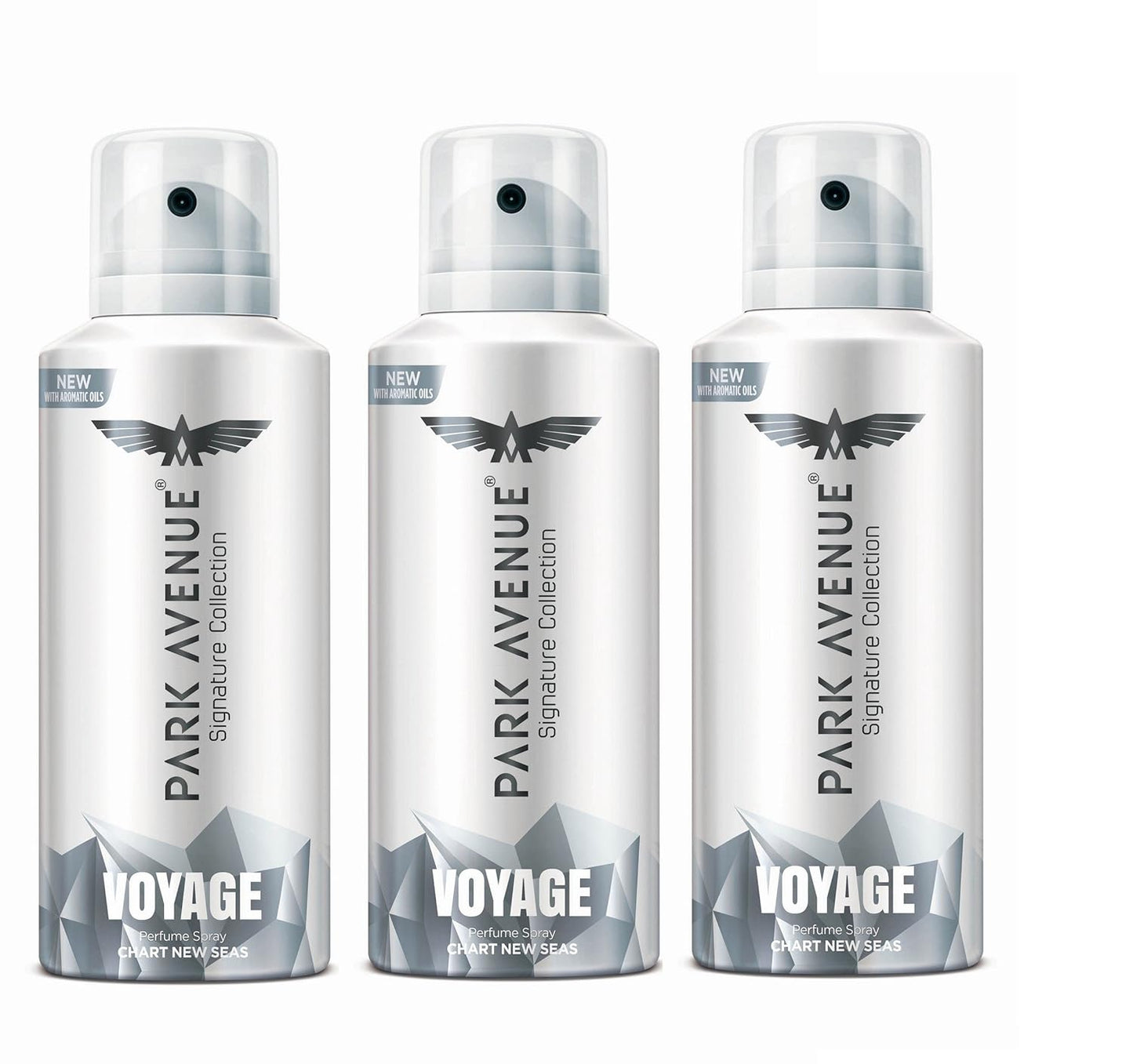 Park Avenue Men's Signature Deo, Voyage, 130ml (Pack of 3)