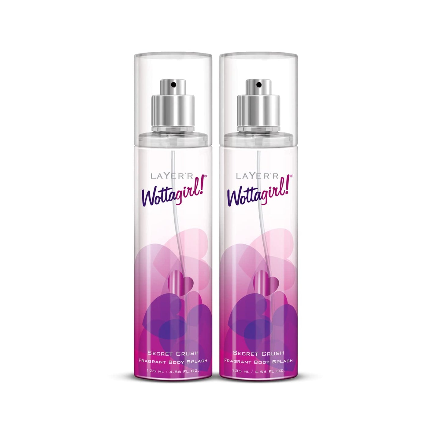 Layer'r Wottagirl Secret Crush Fragrant Body Splash, 135ml (Pack of 2)