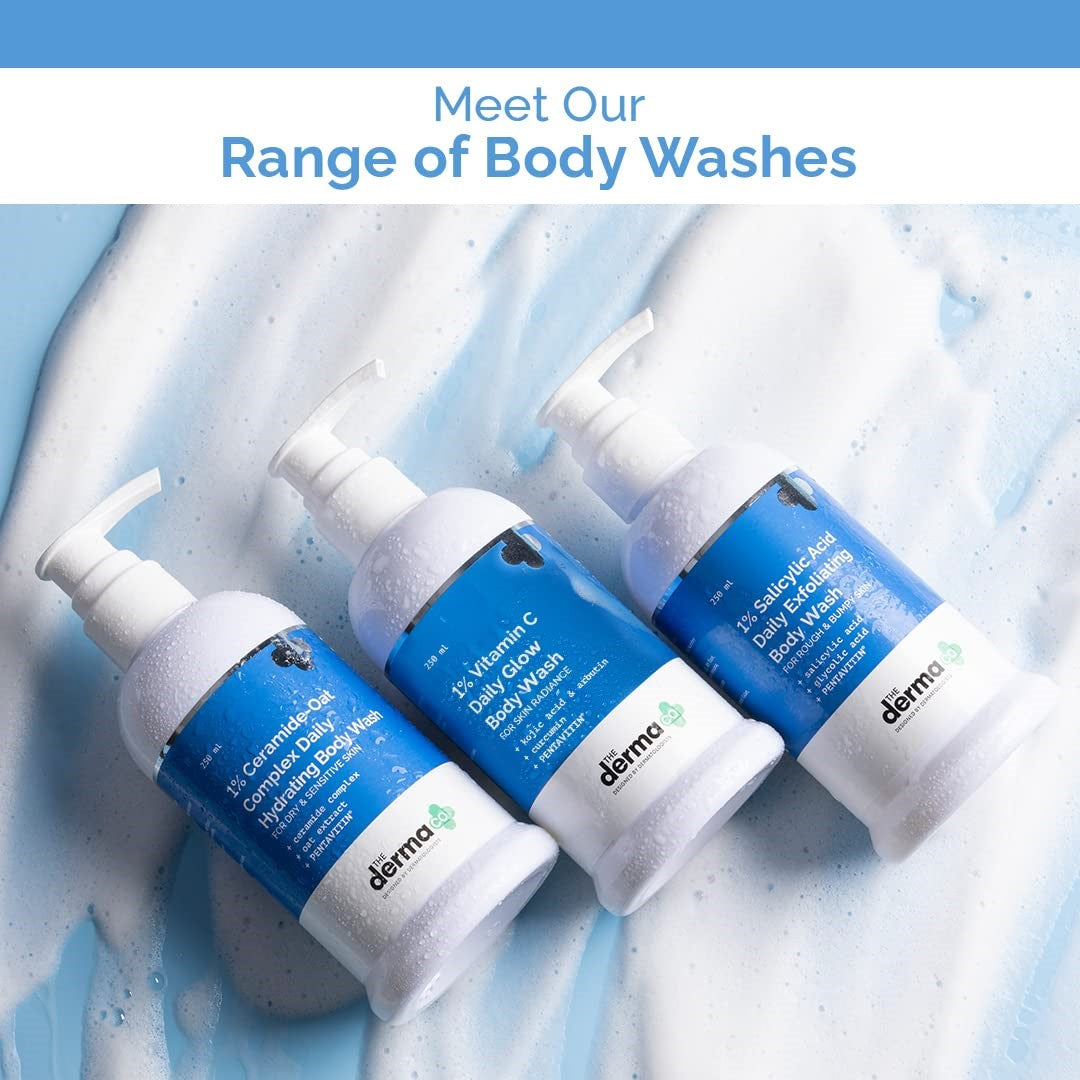 The Derma Co 1% Kojic Acid Daily Brightening Body Wash (250ml)