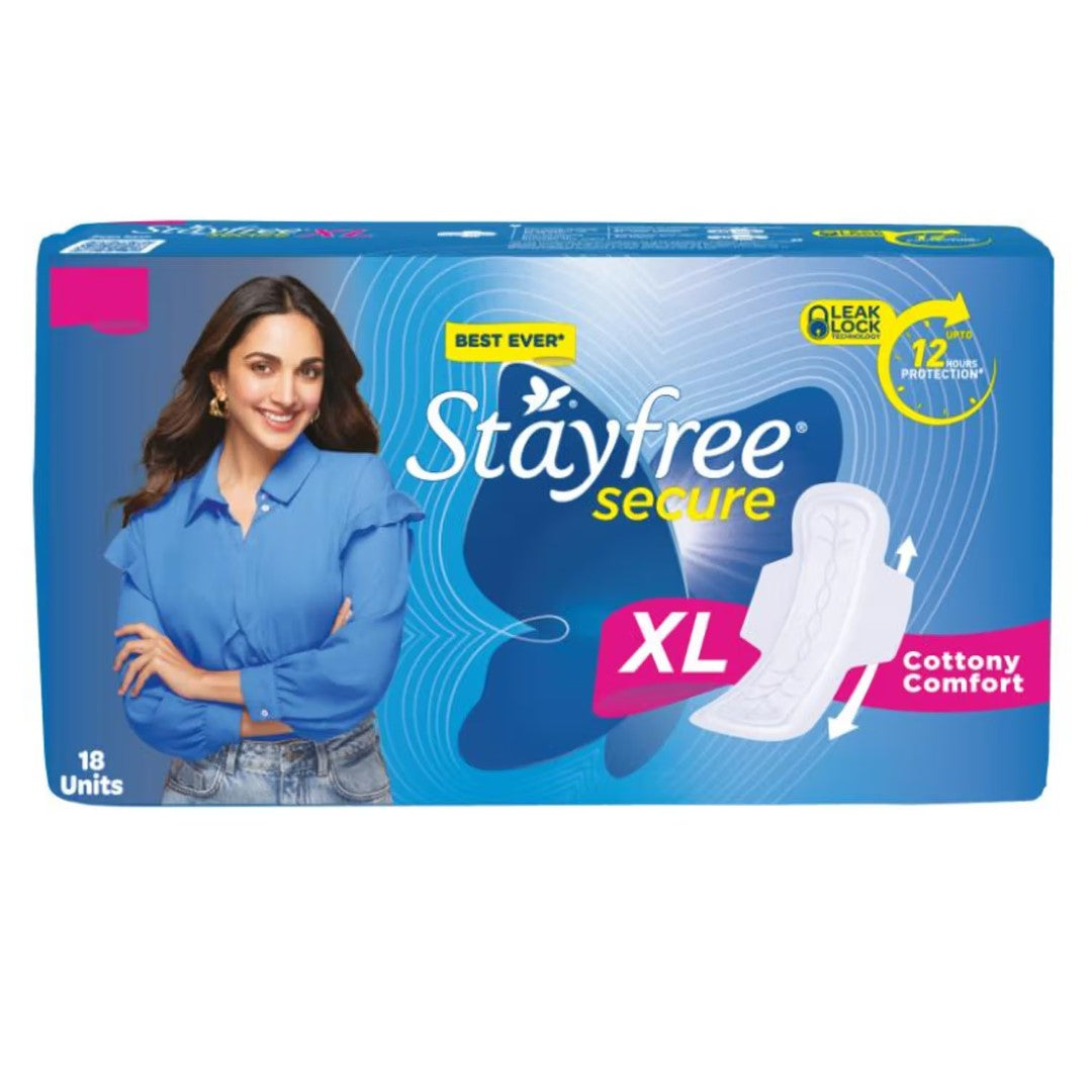 Stayfree Secure Sanitary Pads XL18