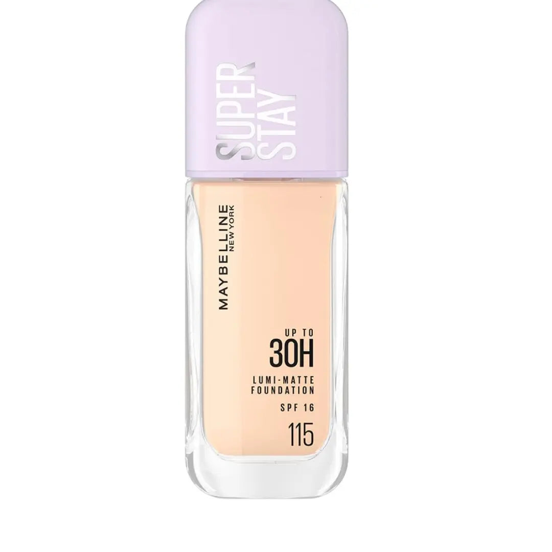 Maybelline New York Super Stay Lumi Matte Liquid Foundation, 115 30 HR Long Lasting yet Lightweight, 35ml