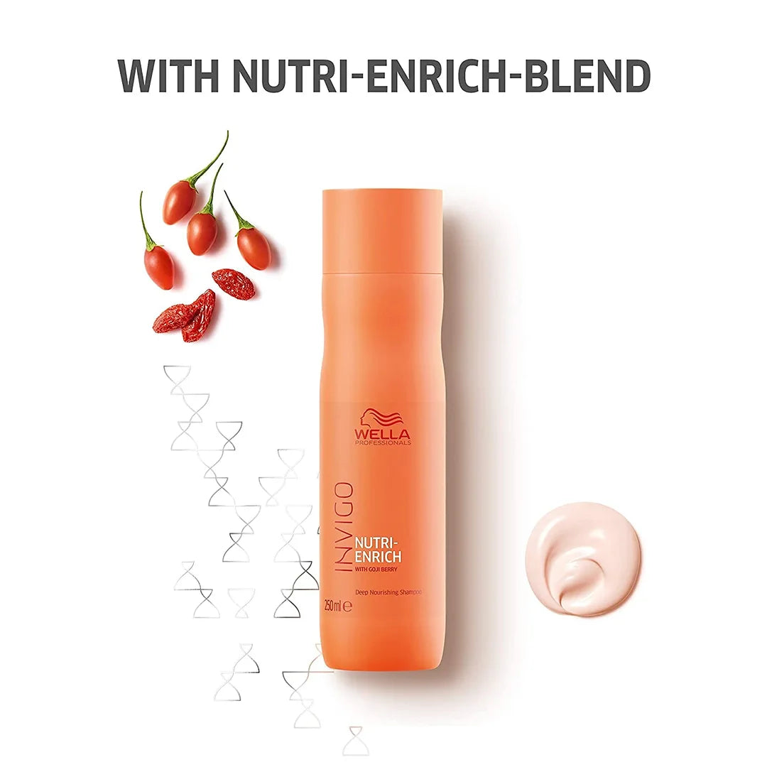 Wella Professionals Invigo Nutri-Enrich Shampoo for Damaged Hair (250ml)