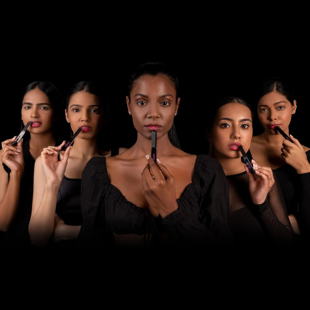 RENEE Madness Ph Lipstick | Black Lipstick With Glossy Pink Payoff| Long Lasting Nourishment, Enriched With Vitamin E & Jojoba Oil| Vegan & Paraben Free | 3gm