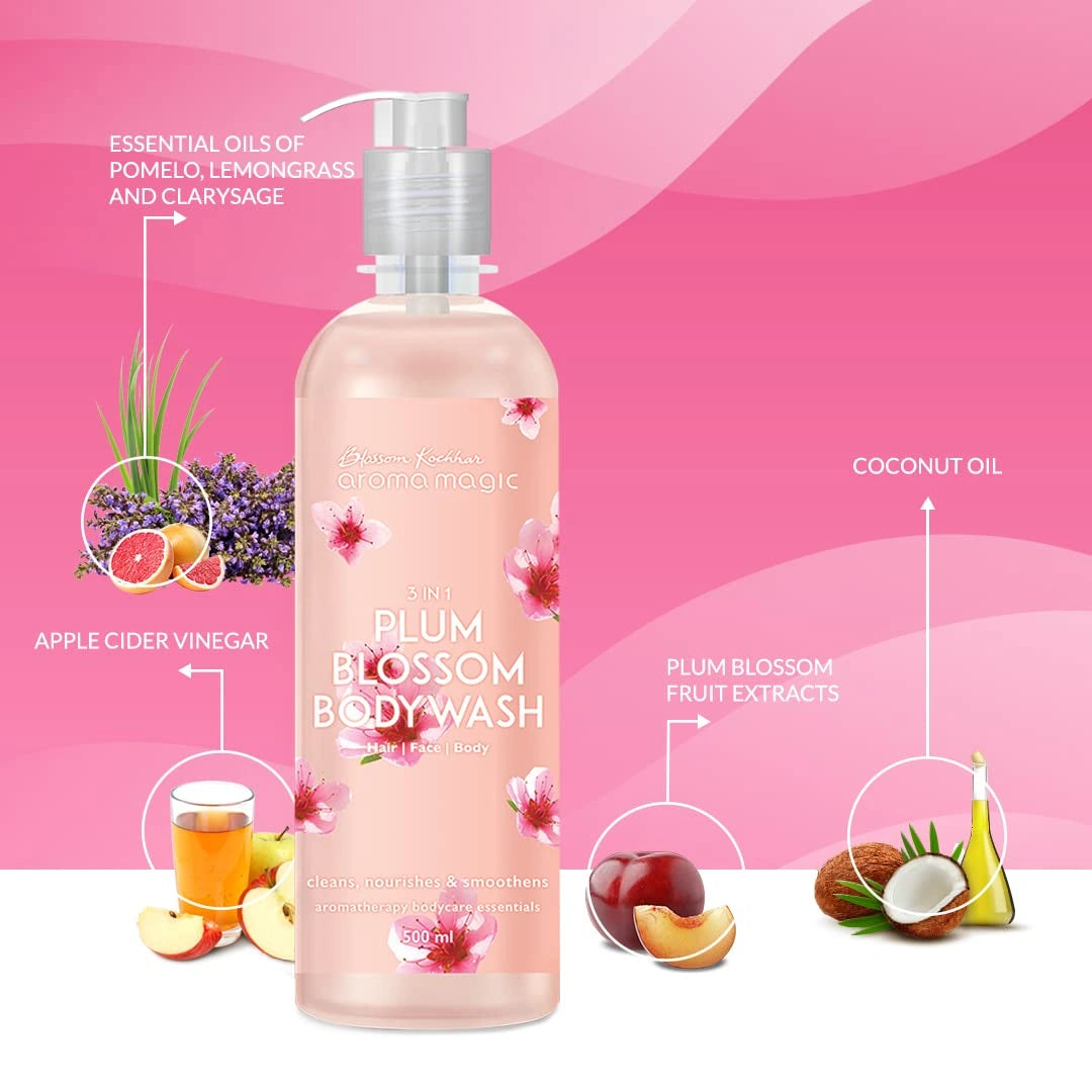 Aroma Magic 3 in 1 Plum Blossom Body Wash 500ml