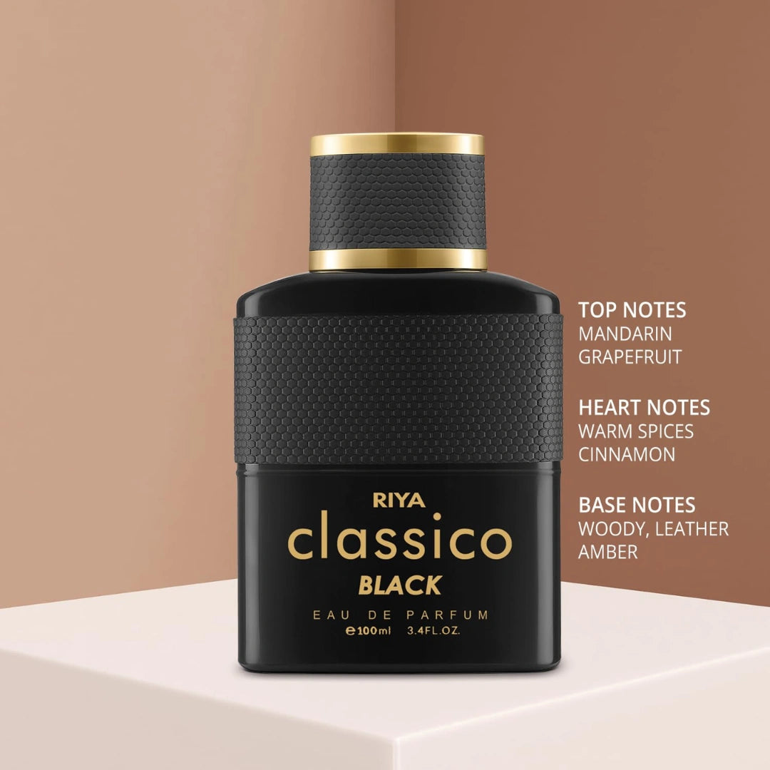 RIYA CLASSICO BLACK Perfume For Men & Women | Eau De Parfum Spray (100ml)