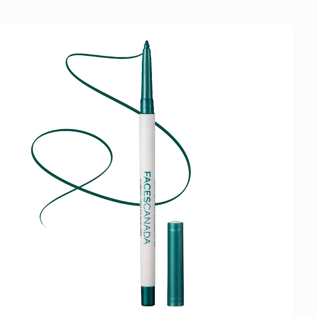FACESCANADA Ultime Pro Twist Eye Metallic Kajal Liner stick|High Impact Intense Color In 1 Stroke|24Hr Long Stay|Matte Finish|Soft Texture|Waterproof&Smudgeproof|Made With Carnauba Wax