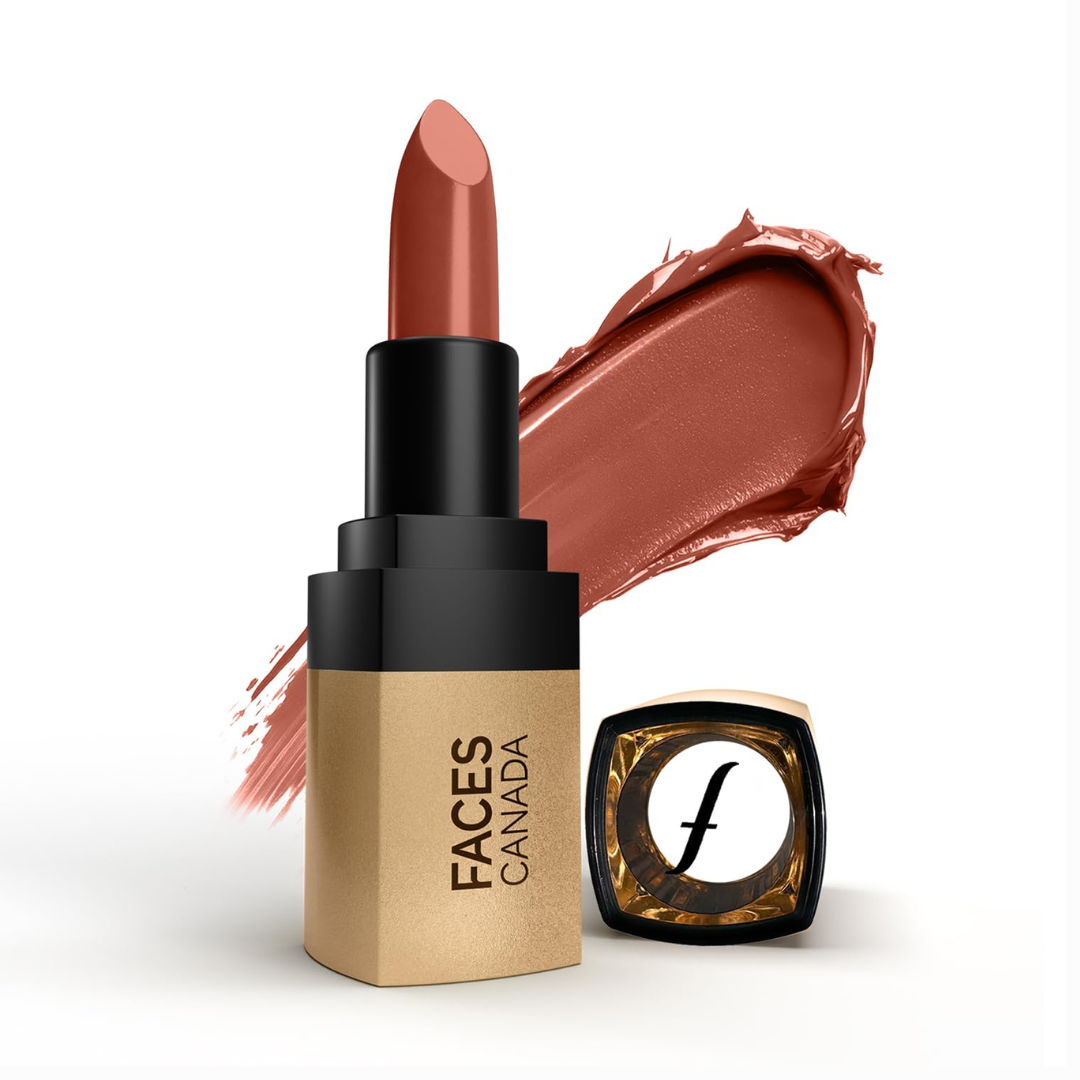 FACES CANADA Comfy Matte Velvet Touch Lipstick - Peach Cobbler 07, 4.2g | Velvety Matte Finish | 8HR Longstay | Intense Colour | Hydrating Lips | Smooth Application
