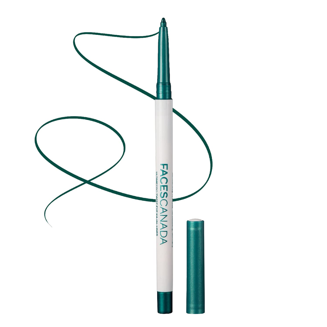 FACESCANADA Ultime Pro Twist Eye Metallic Kajal Liner stick|High Impact Intense Color In 1 Stroke|24Hr Long Stay|Matte Finish|Soft Texture|Waterproof&Smudgeproof|Made With Carnauba Wax