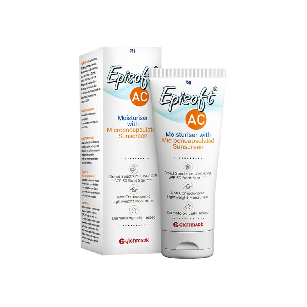 Episoft Ac Lightweight Moisturizer With Microencapsulated Spf 30 Sunscreen|Acne Safe|All Skin Types|Paraben & Fragrance Free|Dermatologist...