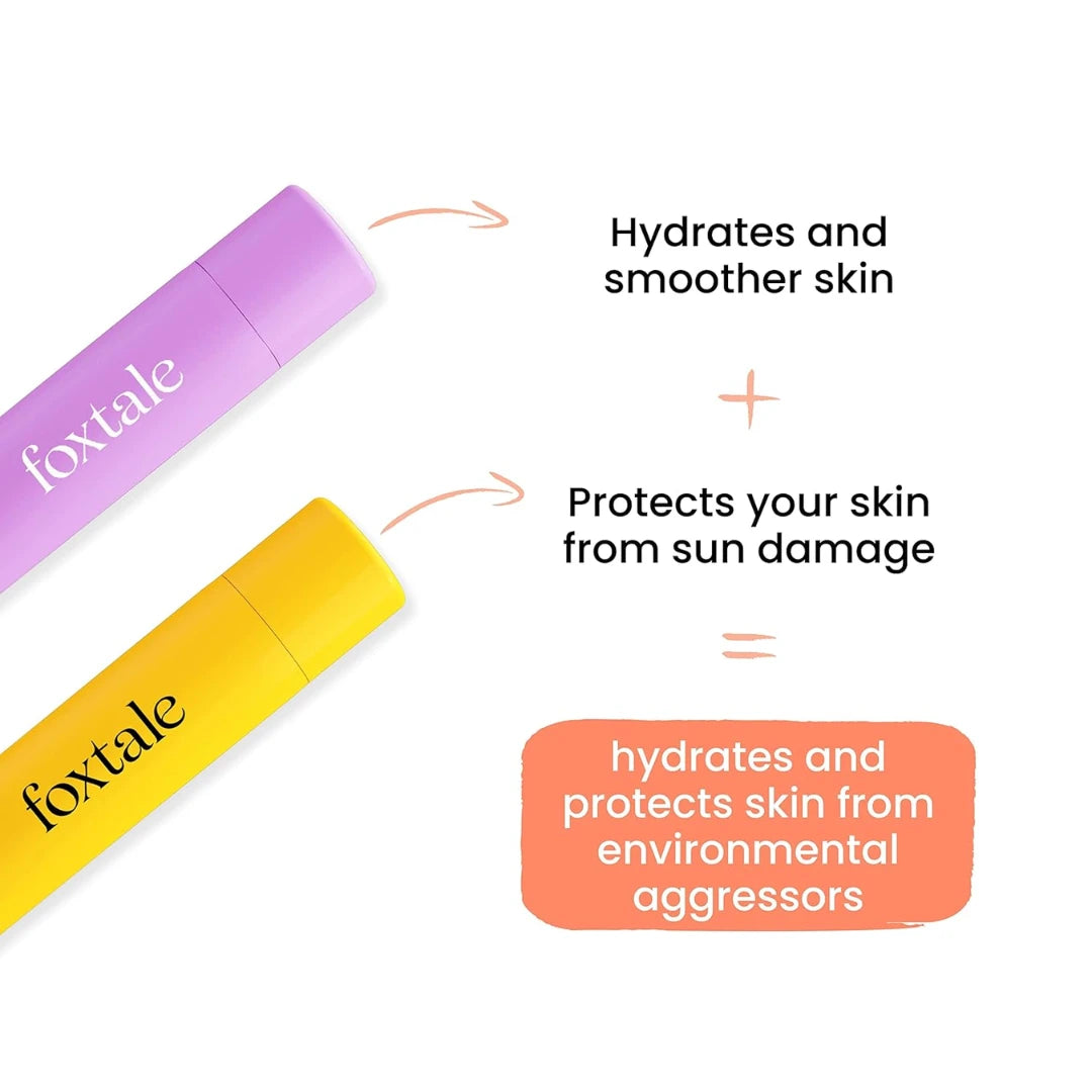 Foxtale Dewy Skin Duo | Ceramide Supercream Moisturizer - 50ml + Dewy Finish Sunscreen 50ml