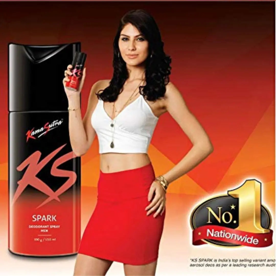 Kama Sutra Spark Deodorant for Men, 120ml (Pack of 3)
