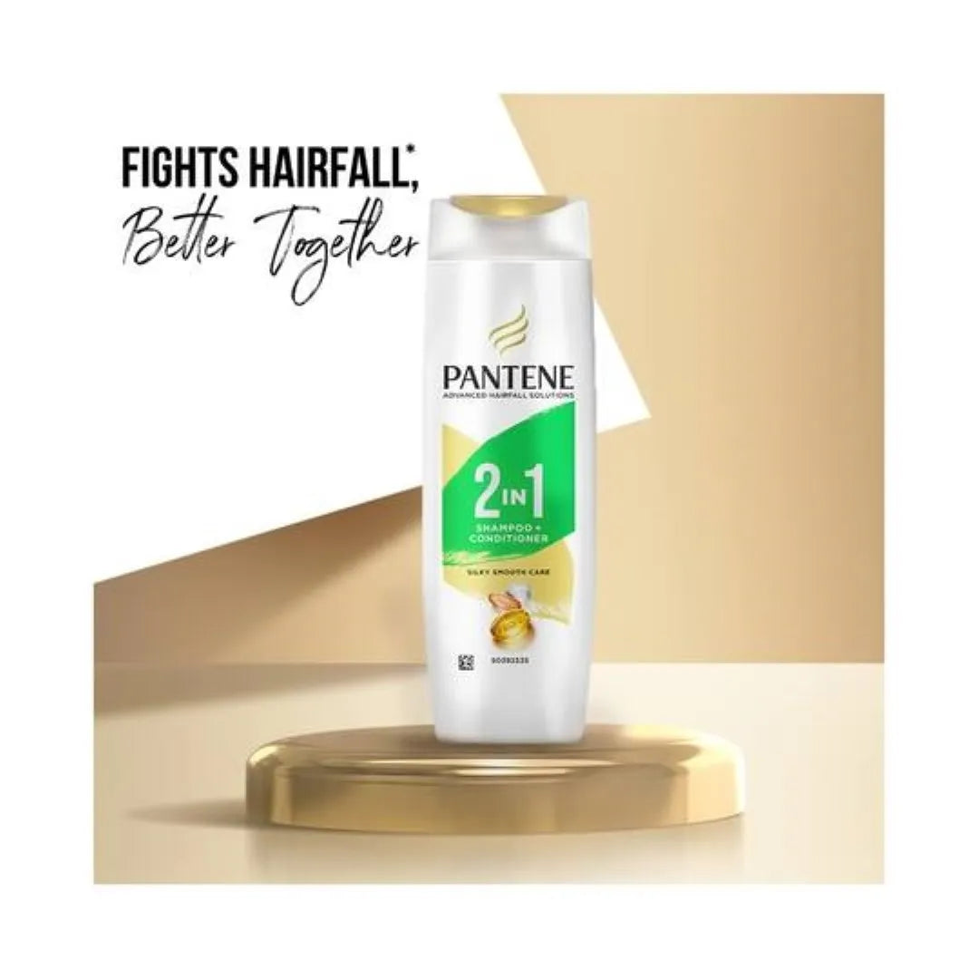 Pantene Advanced Hairfall Solution 2-In-1 Silky Smooth Shampoo & Conditioner (340ml)