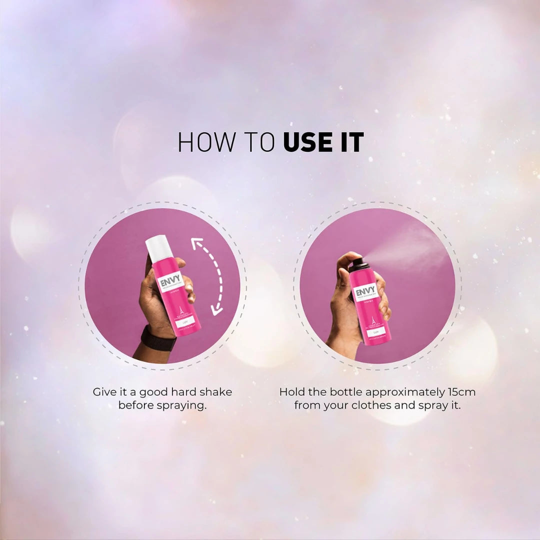 ENVY Luv Deo For Women | Long Lasting Deodorant Perfume Body Spray for Women (120ml)