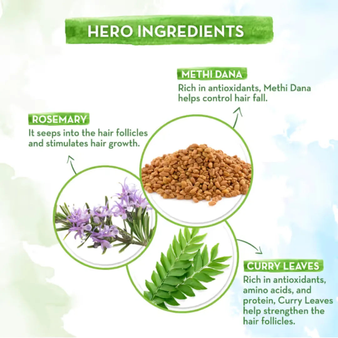 Mamaearth Rosemary Hair Growth Oil with Rosemary & Methi Dana for Promoting Hair Growth (100ml)