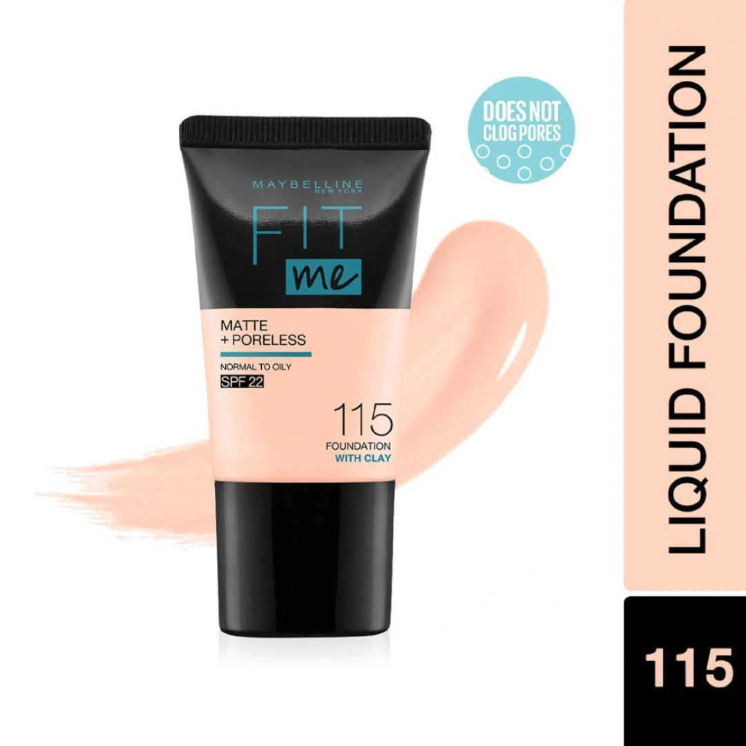 Maybelline New York Fit Me Matte+Poreless Foundation 18 ml - 115 Ivory
