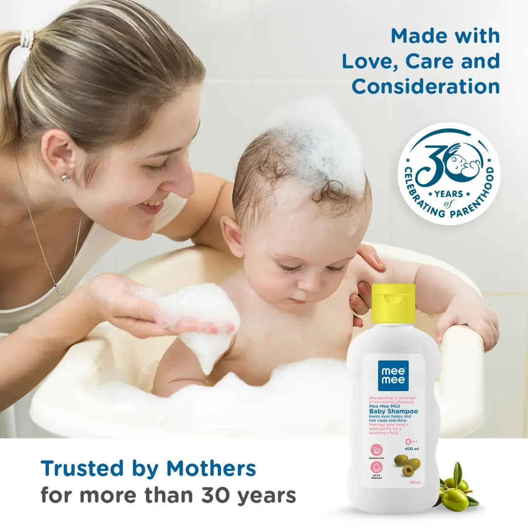 Mee Mee Gentle Baby Shampoo 400ml | Sulfate and Paraben-Free | Skin Friendly PH
