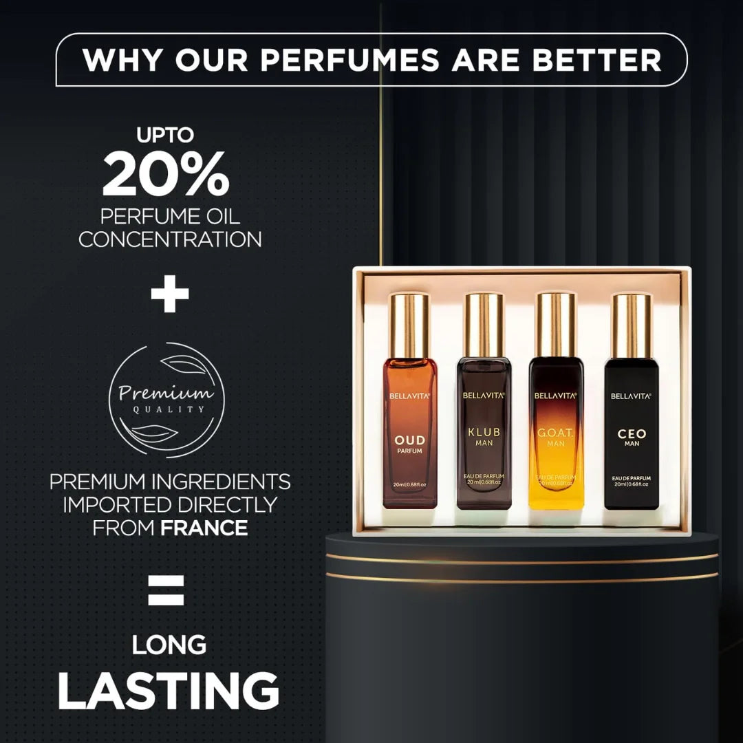 Bella Vita Luxury Man Perfume Gift Set (4Pcs)