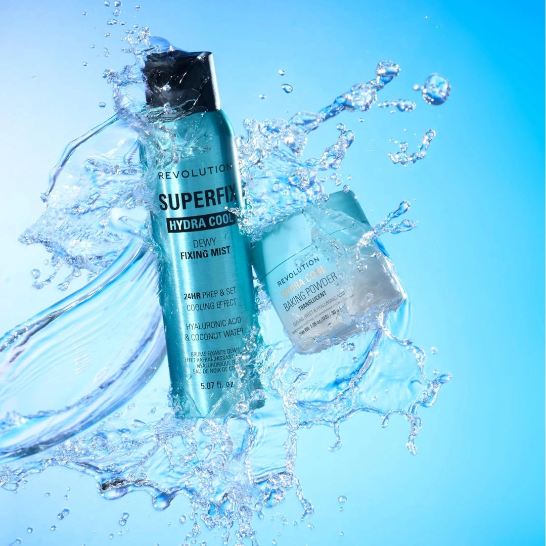 Revolution Hydra Cool Cooling Loose Baking Powder – Hydrating, Finely Milled Setting Powder with Hyaluronic Acid & Vitamin E