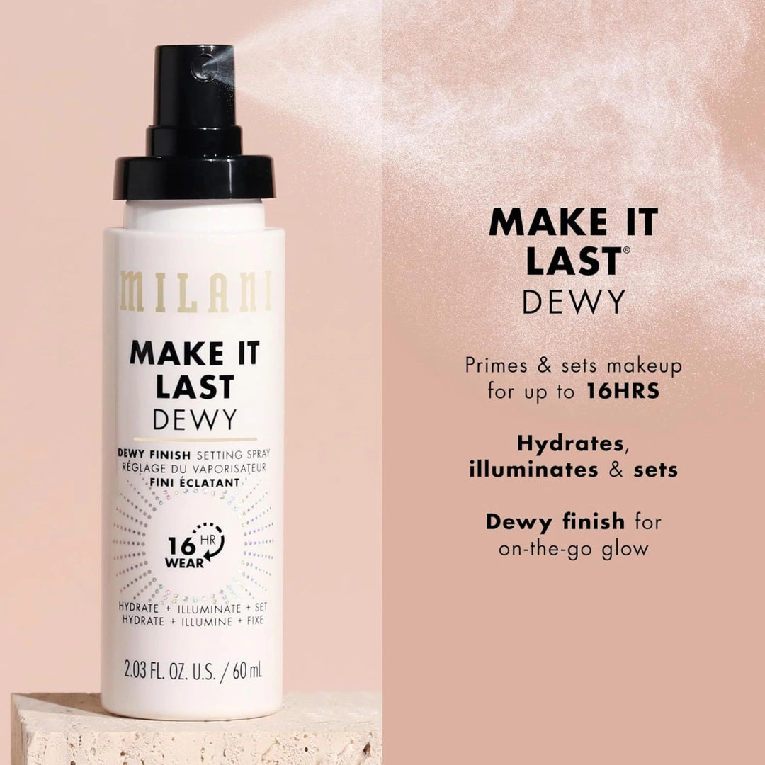 Milani Make It Dewy Setting Spray, 60Ml, Clear