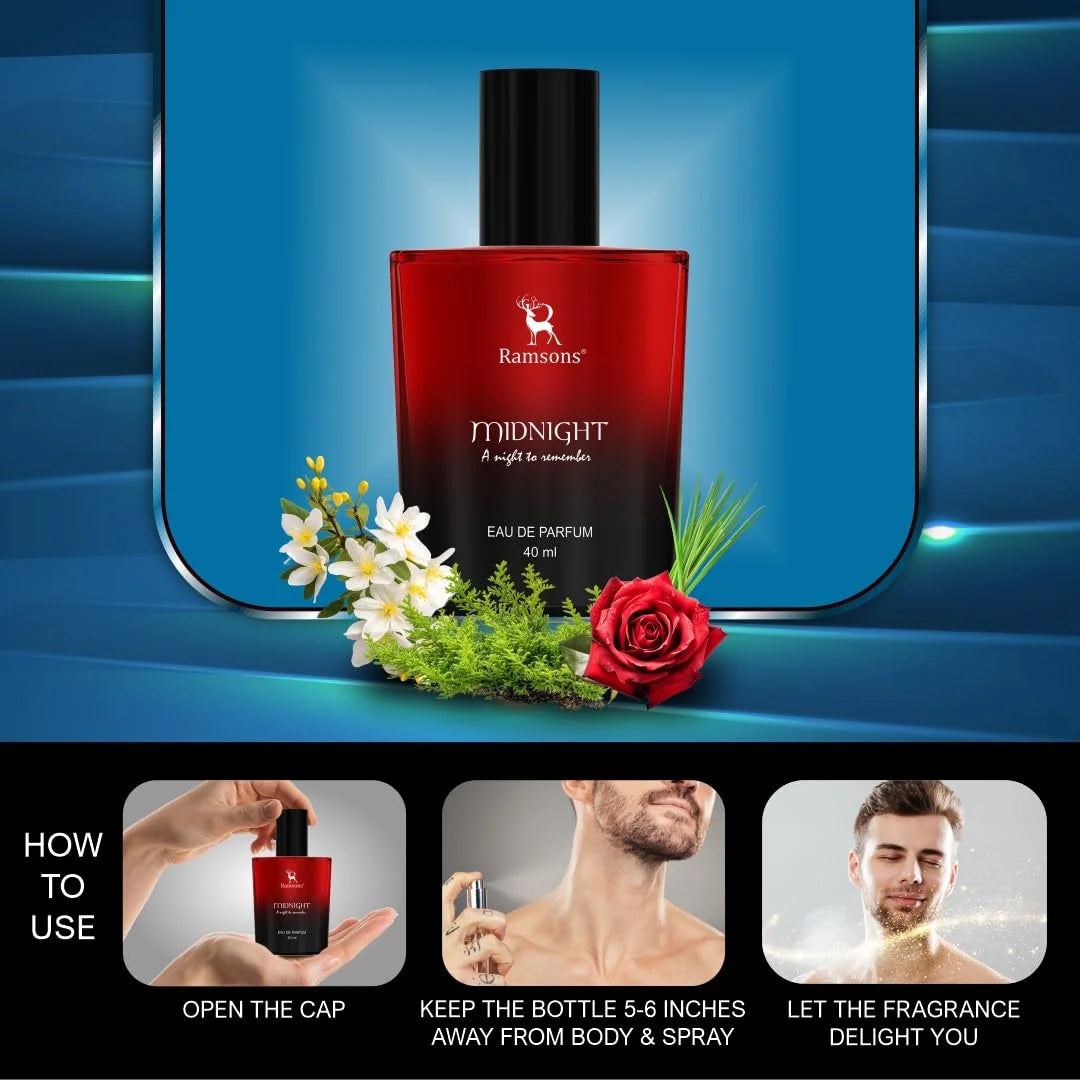 Ramsons - MIDNIGHT Eau De Parfum | Perfume For Men (40ml)