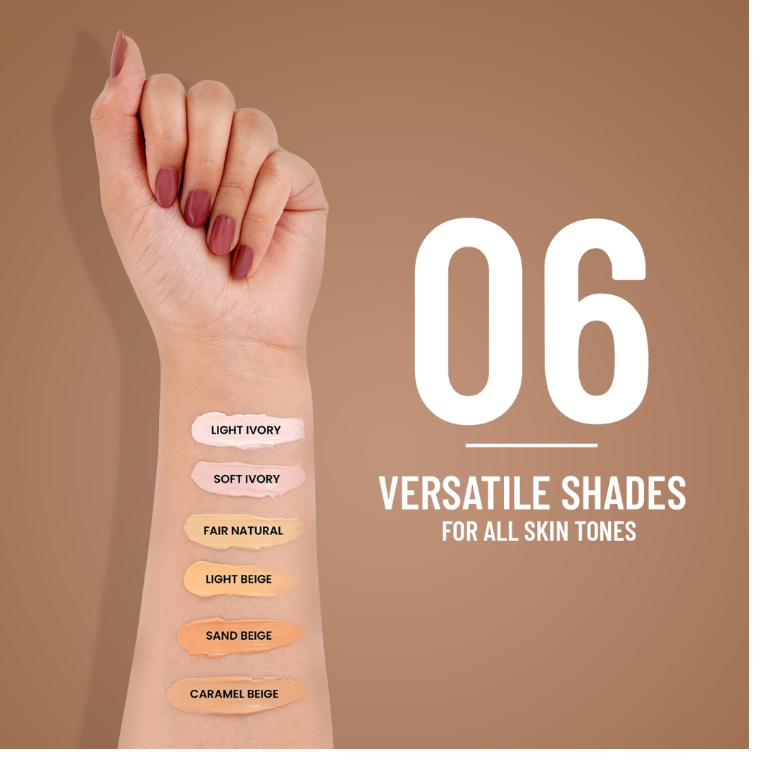 Swiss Beauty All-In-One Lightweight CC Cream with SPF 30 | Cover, Correct and Conceal | For Natural, Medium coverage | Shade- 04 Light Beige, 25g |