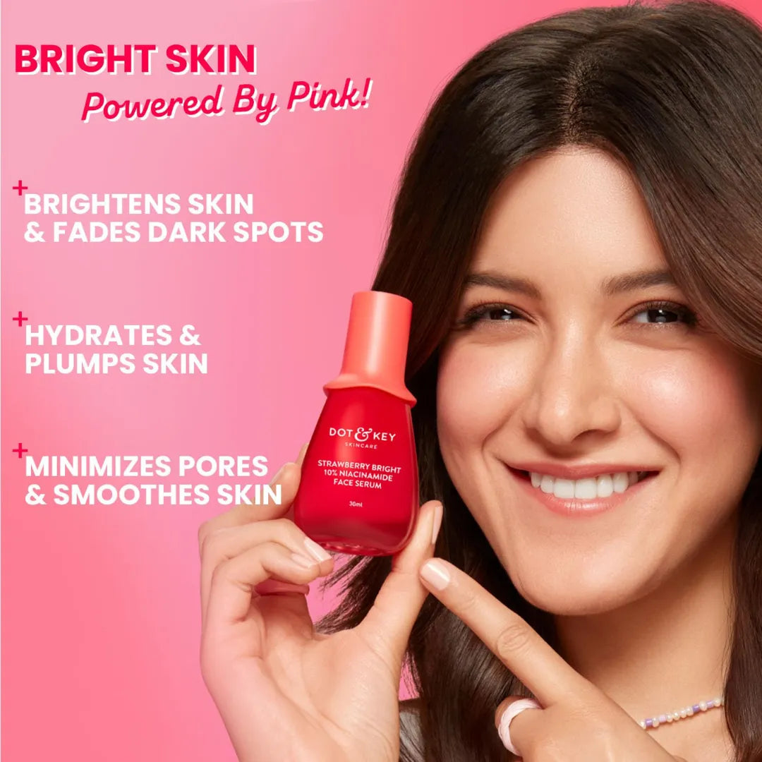 DOT & KEY 10% Niacinamide + Strawberry Face Serum with Vitamin B12 & Hyaluronic Acid (20ml)