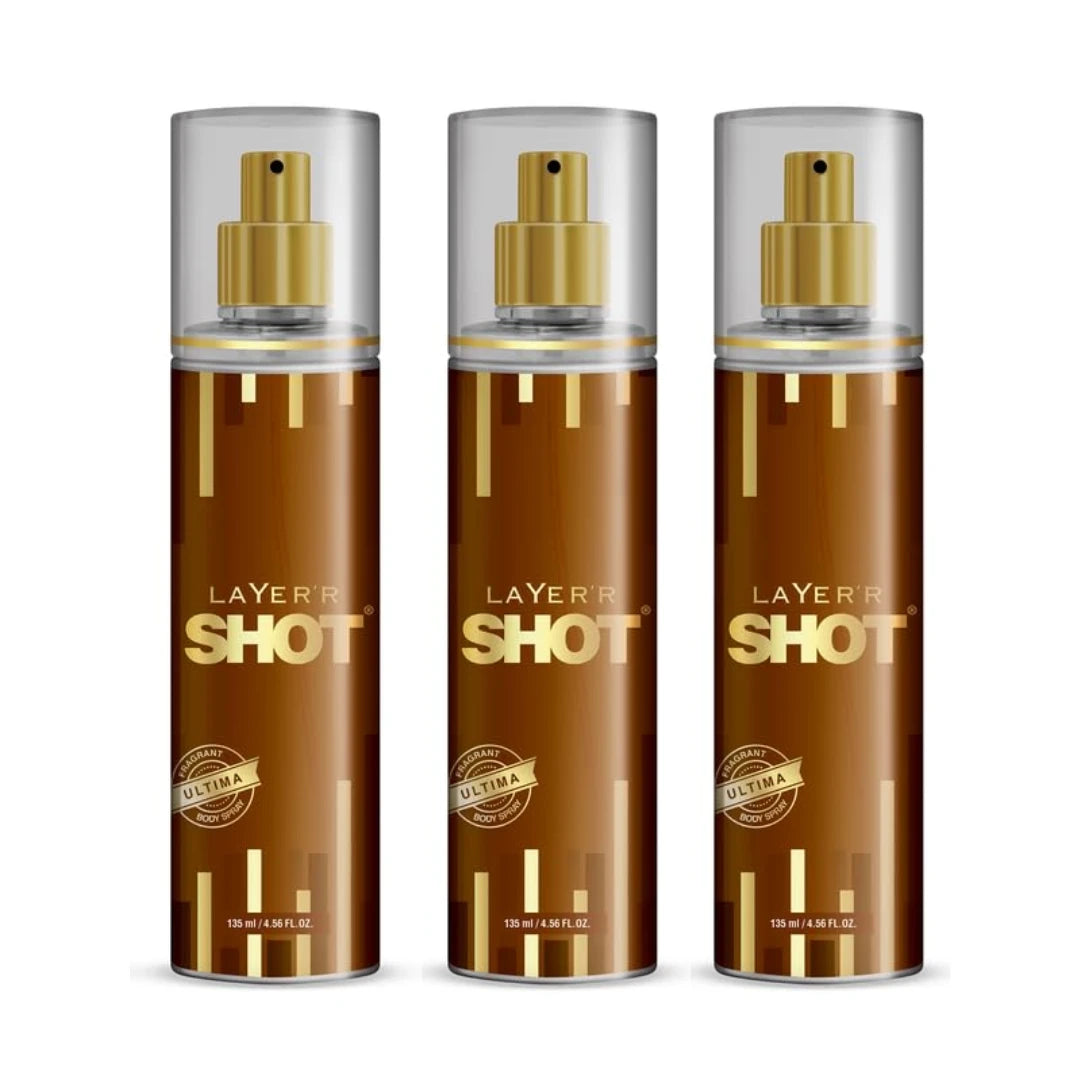 Layer'r Shot Gold Ultima Body Deodorant For Men (135ml)