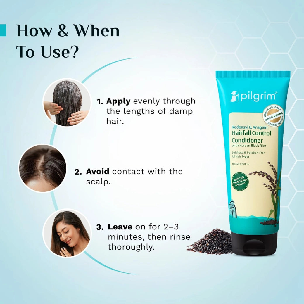 Pilgrim Anti Hairfall Conditioner with Redensyl & Anagain (200ml)