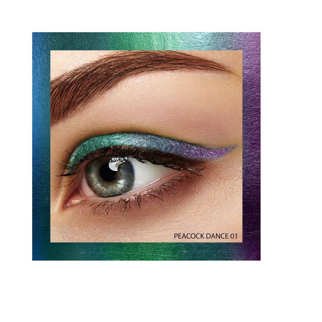 FACES CANADA Magneteyes Pro Holographic Eyeliner - Peacock Dance 02, 0.25g | Multichrome/Duochrome Eyeliner | Metallic & Shimmer Finish | Longlasting | Waterproof & Smudgeproof