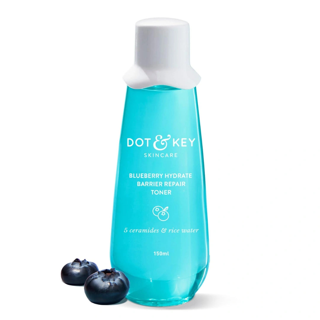 Dot & Key Rice Water Hydrating Toner With Hyaluronic |Rice Water Toner For Dry Skin, Sensitive Skin & Oily Skin |Alcohol-Free |Quick Absorbing & Non Sticky, For Hydrated Skin |Exfoliates Pores |150ml