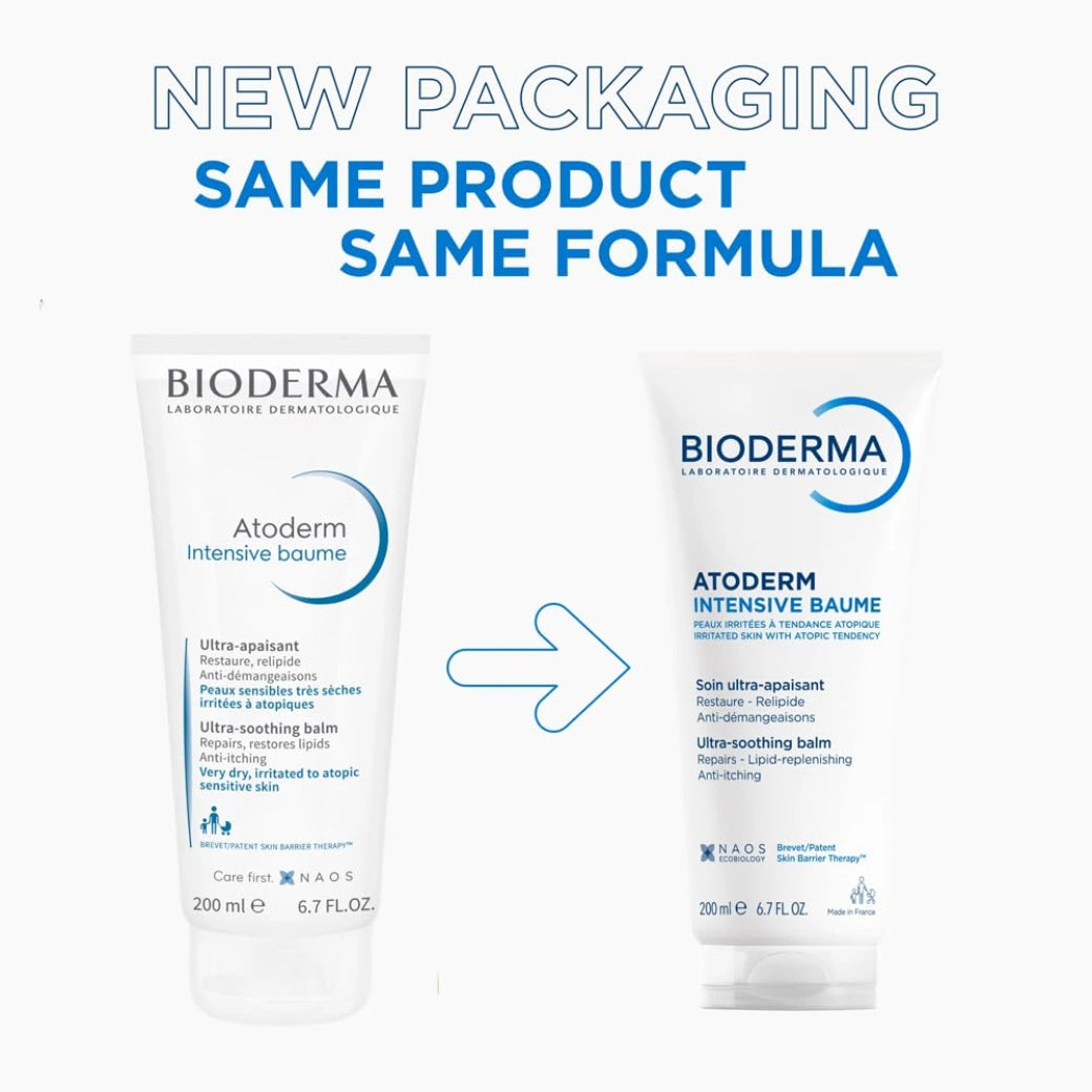 Bioderma Atoderm Intensive Baume for Very Dry to Sensitive, Irritated to Atopic Skin, Anti-itching, Ultra-soothing & Ultra-nourishing, 200ml