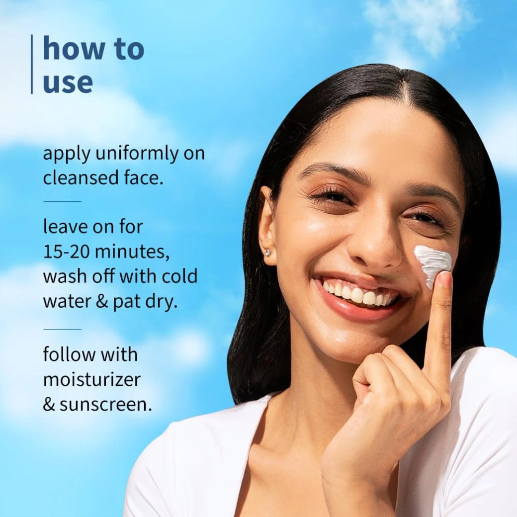 Plum 5% Niacinamide & Kaolin Clay Cloud Whip Face Mask with Rice water 50g