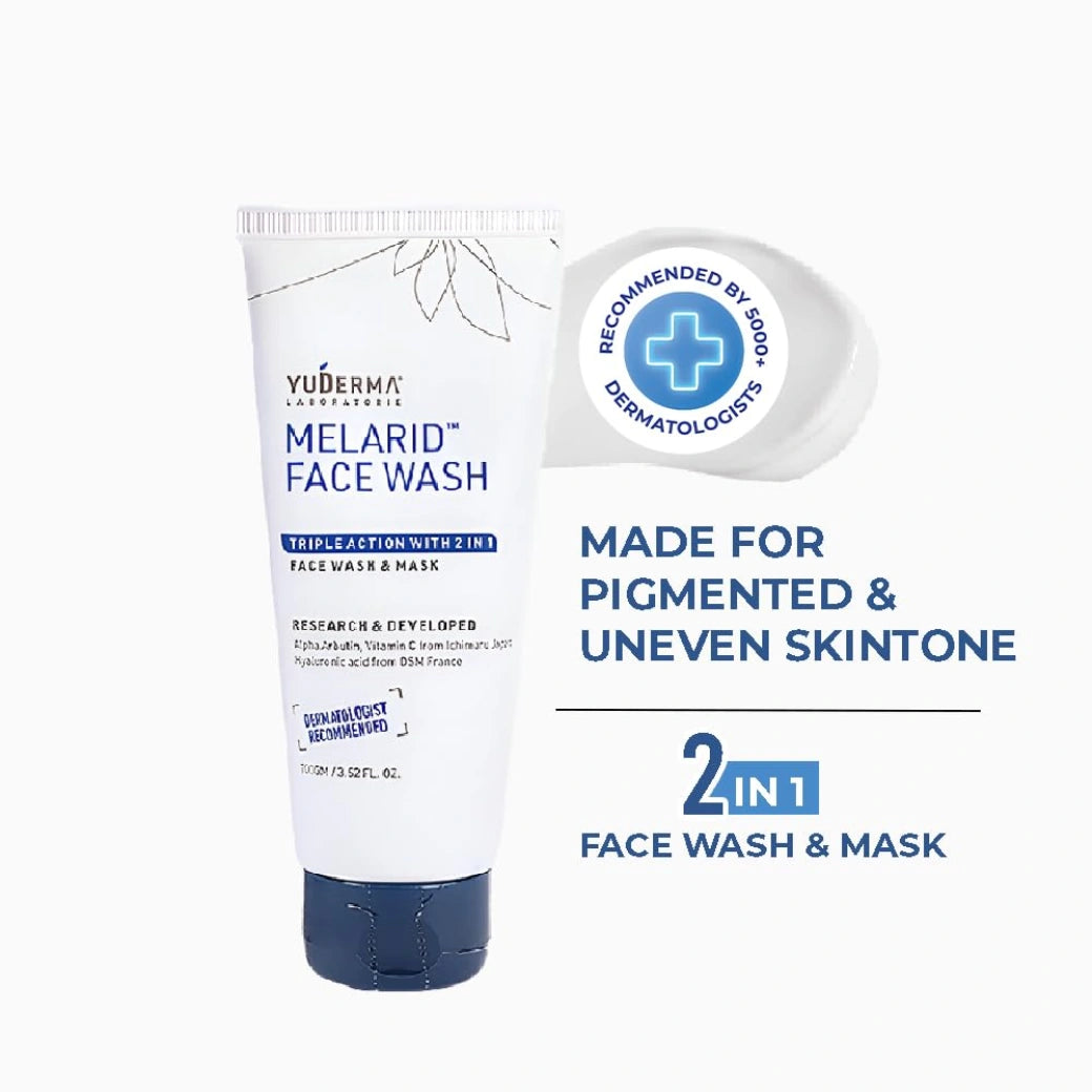 YUDERMA Melarid Triple Action Face Wash & Mask, 100 Gm