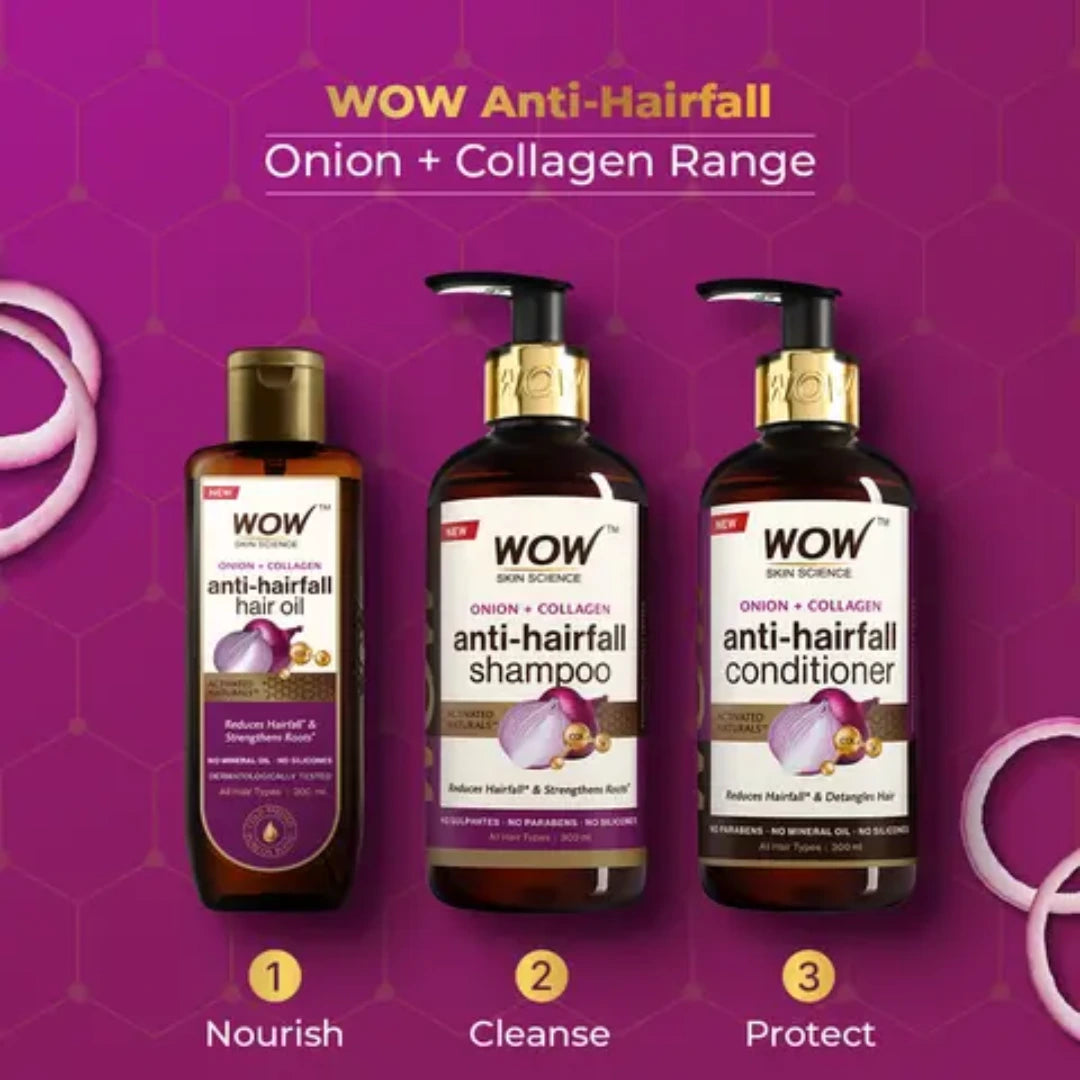 WOW SKIN SCIENCE Onion Black Seed Hair Oil (200ml)