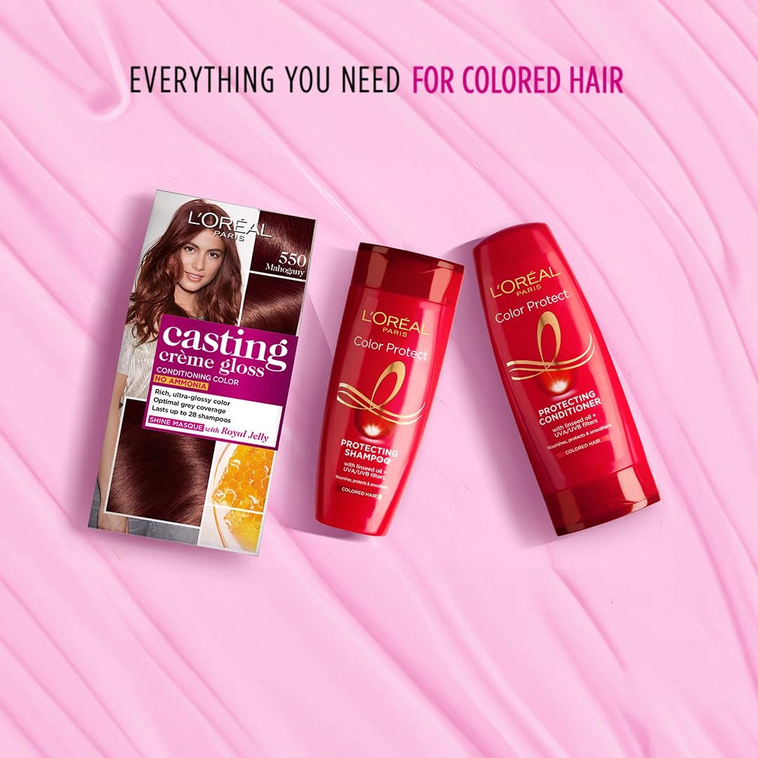 L'Oreal Paris Casting Creme Gloss, Darkest Brown 300, 87.5 g+ 72 ml