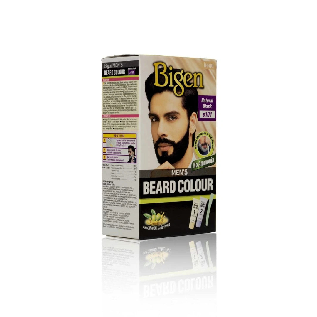 Bigen Men's Beard Color Medium Brown 20gm+20gm -B101, 102 g