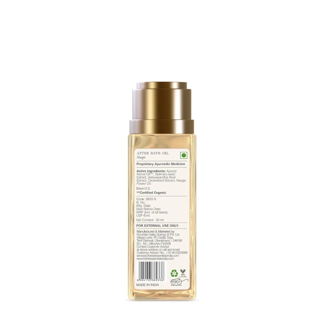 Forest Essentials After Bath Oil Nargis | After Shower on Wet Skin (50ml)