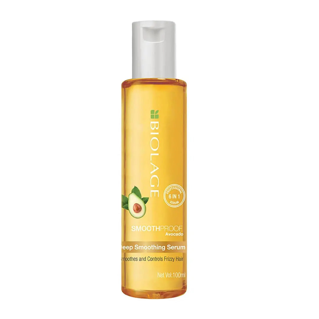 Biolage Smoothproof Professional Hair Serum for Frizzy Hair |Deep Smoothening With Avocado & Grape Seed Oil | Natural & Vegan 100ml