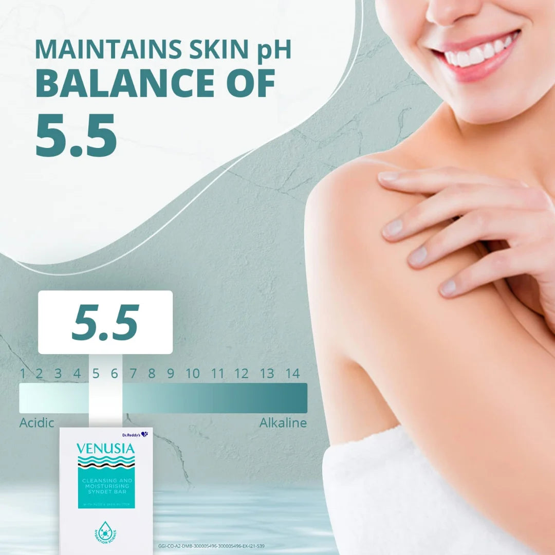 Venusia Moisturizing Bathing Bar With Shea & Aloe Butter (75g)