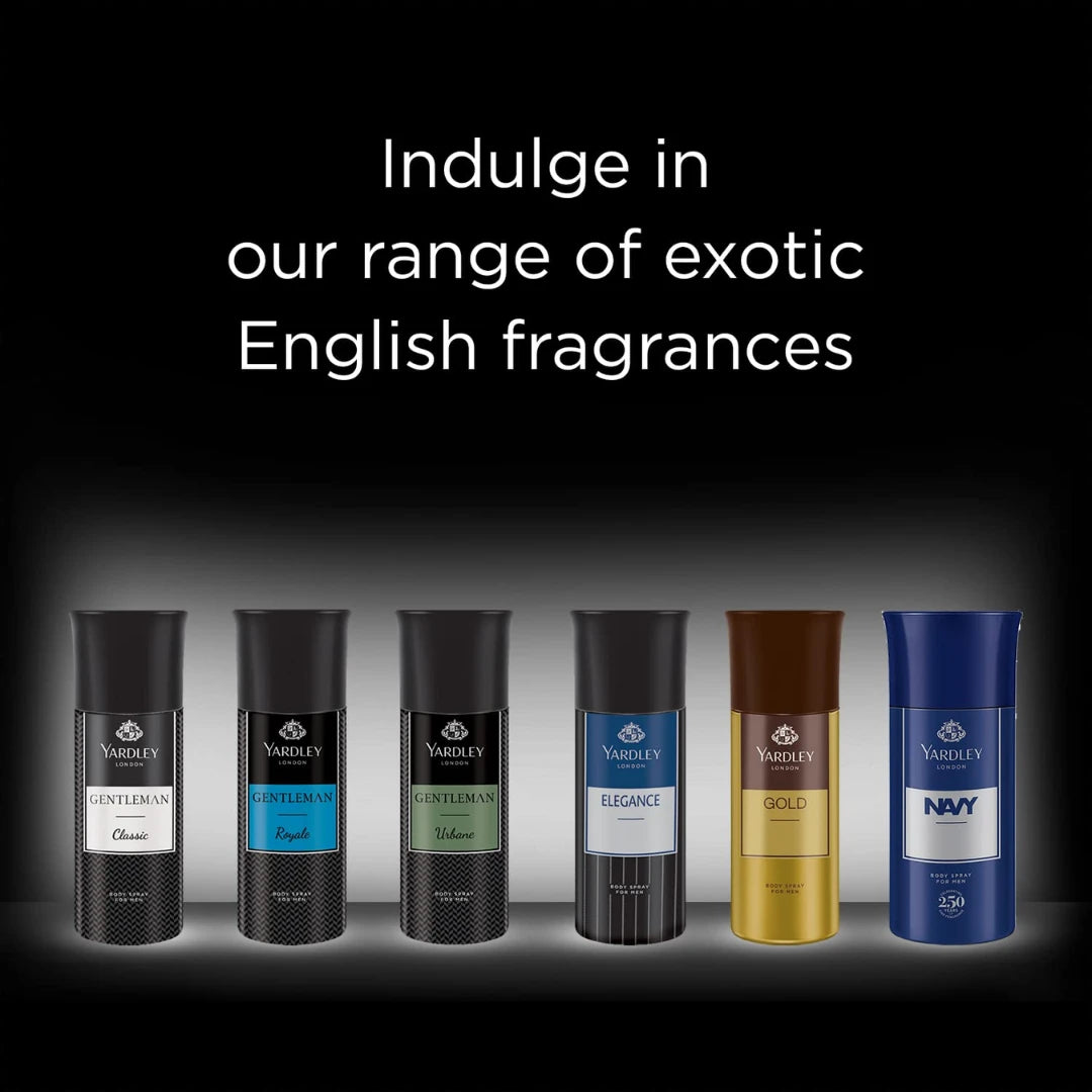 Yardley London Gentleman Classic, Urban & Royal Deodorant For Men - 150ml (Pack of 3)