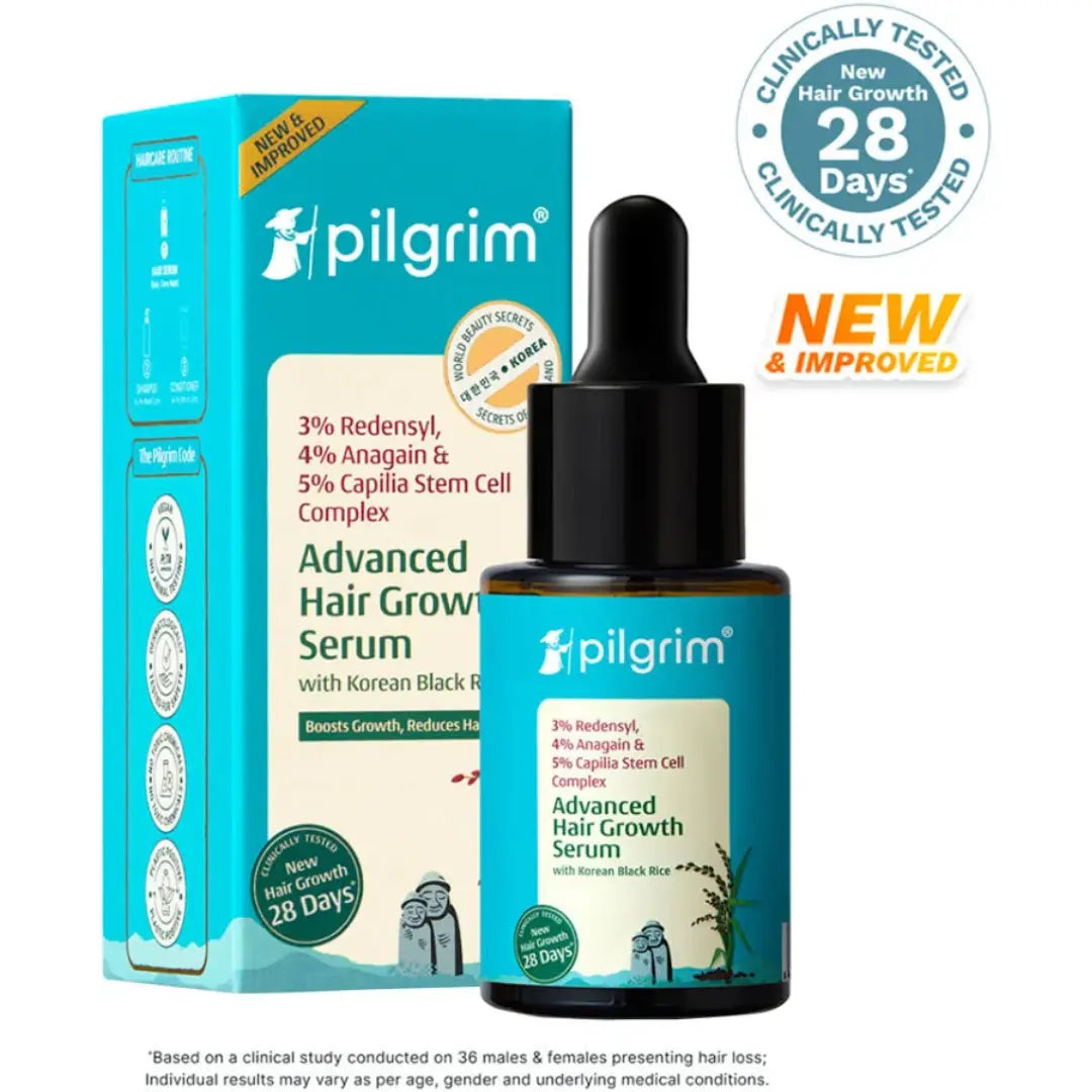 pilgrim 3% Redensyl & 4% Anagain ADVANCED HAIR GROWTH SERUM (25 ml)