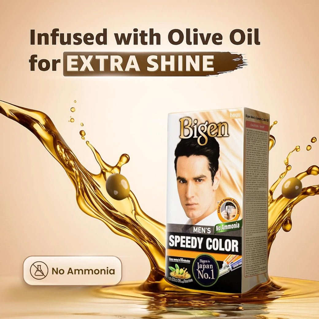 Bigen Men's Speedy Color, Hair Color, 80g - Natural Brown 104 (Pack of 1) - Deals999