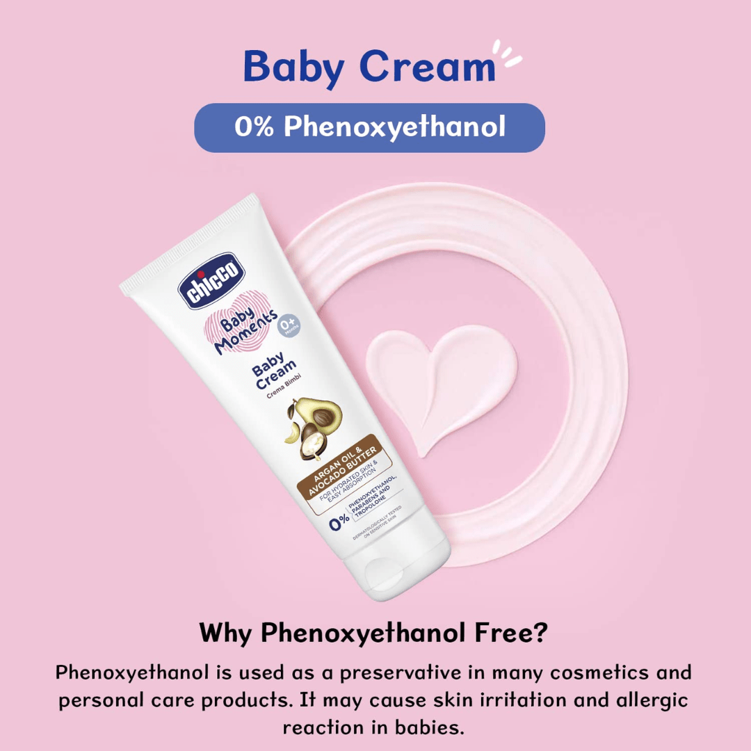 Chicco Baby Moments Baby Cream for Babies with Argan Oil & Avocado Butter, 50g (pack of 2) - Deals999