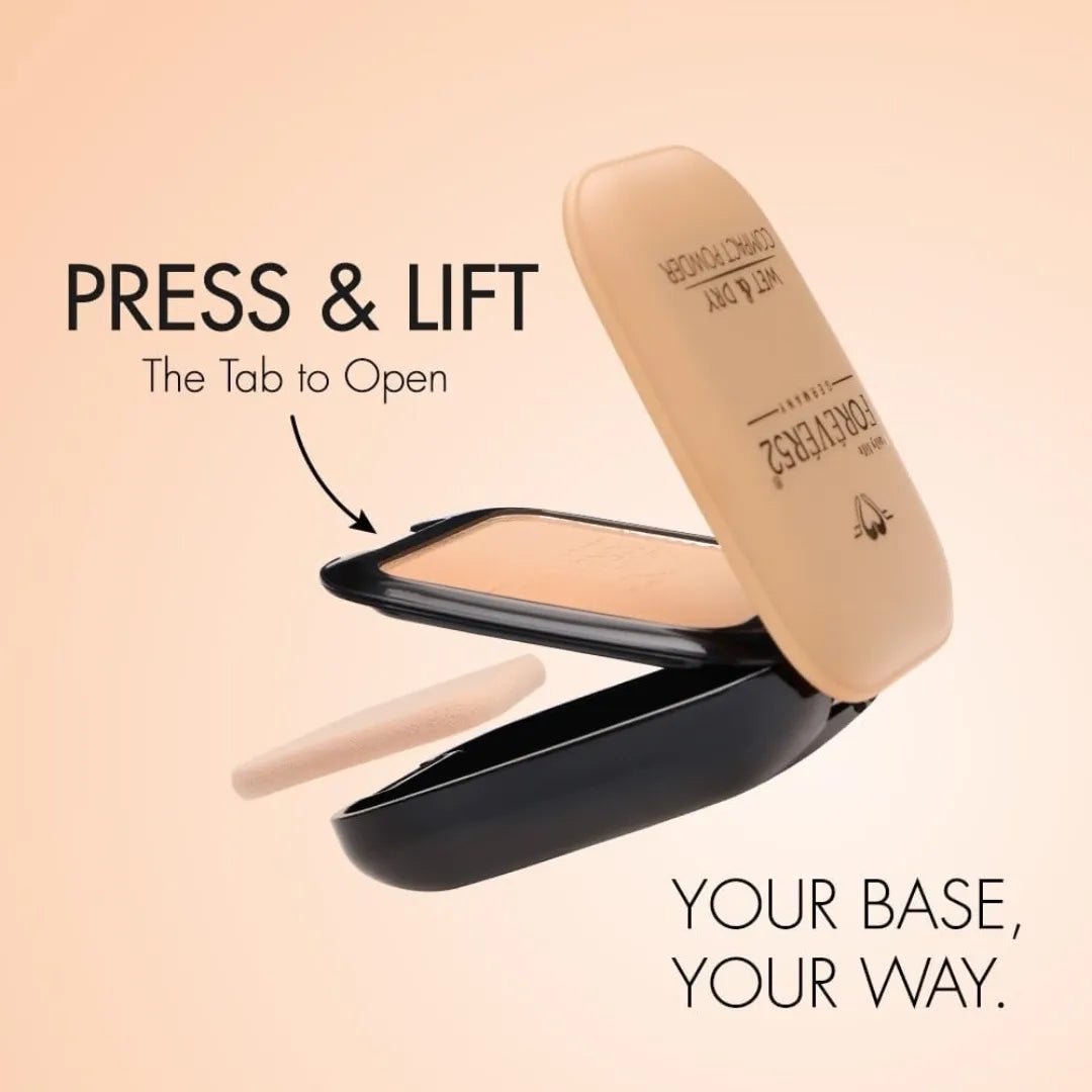 Daily Life Forever52 Dual Wet and Dry Compact + Makeup Setting Powder (Natural - 003, 12g) | Matte Finish | Lightweight | Long Lasting | Enriched With Vitamin E | Vegan - Deals999