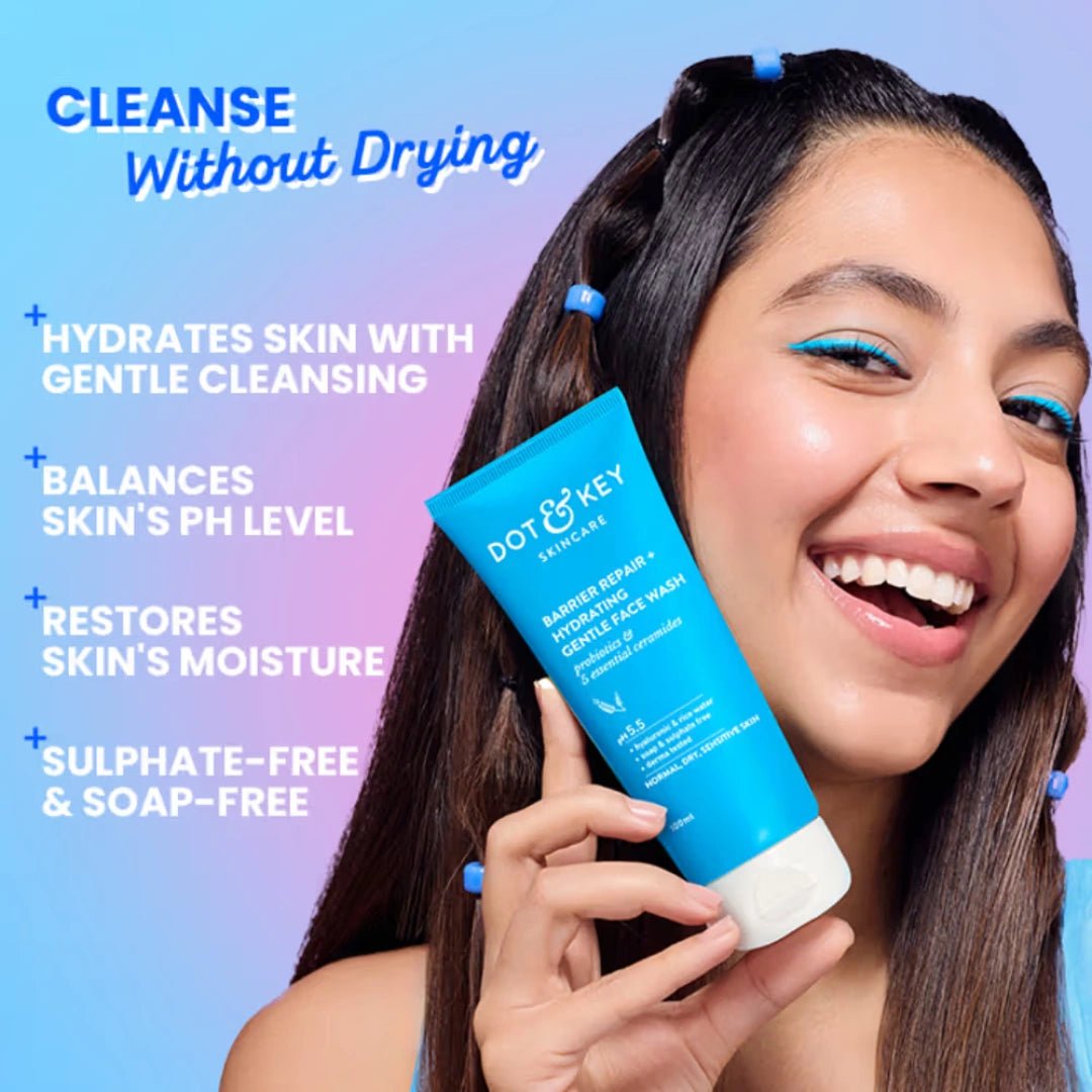 Dot & Key Barrier Repair Hydrating Gentle Face Wash - Pack of 2 - Deals999