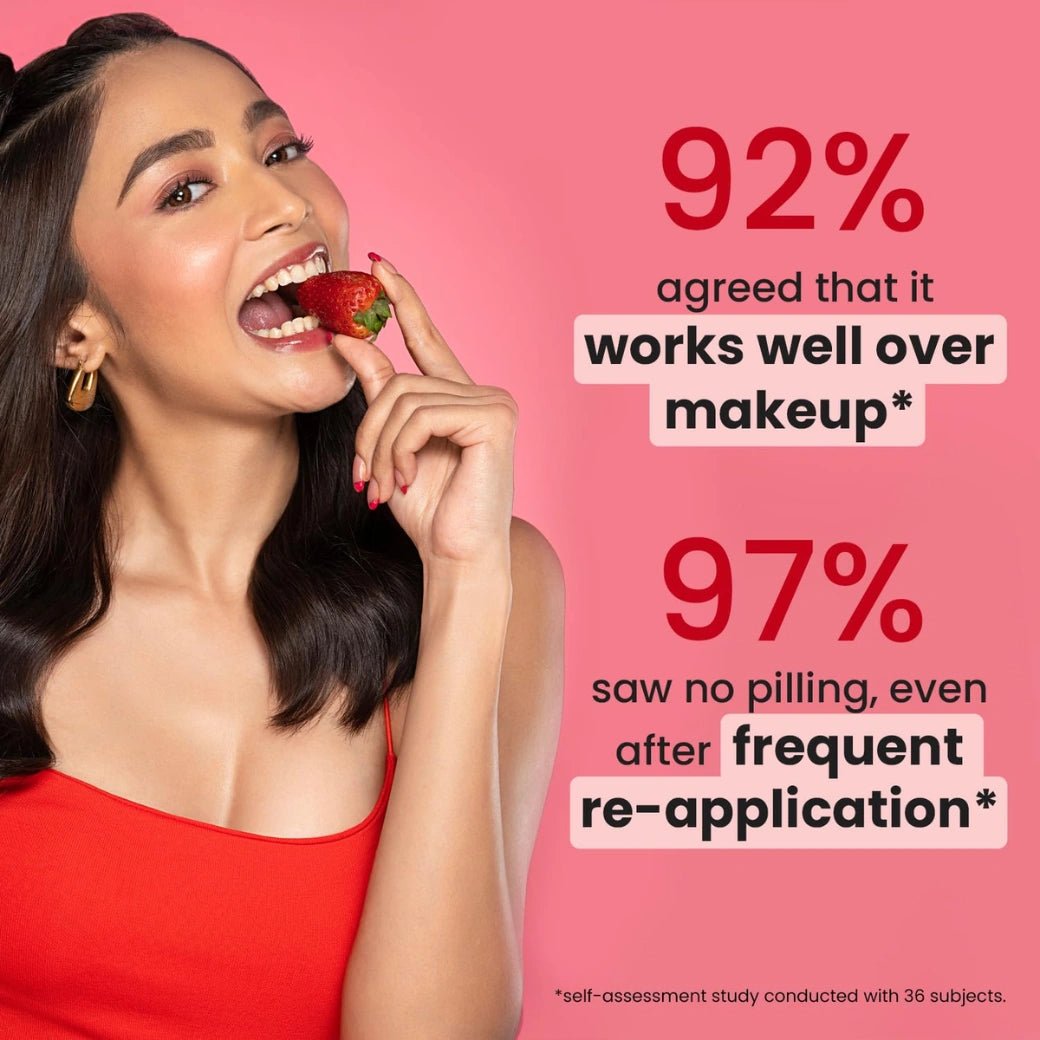 Dot & Key Strawberry Dew SPF 50 Sunscreen Air Light | SPF 50 PA+++ In-Vivo Tested | Broad Spectrum | UVA / UVB Rays Protection | With Hyaluronic & Ceramide for Hydration & Skin Barrier | Mess Free & No White Cast |20g - Deals999