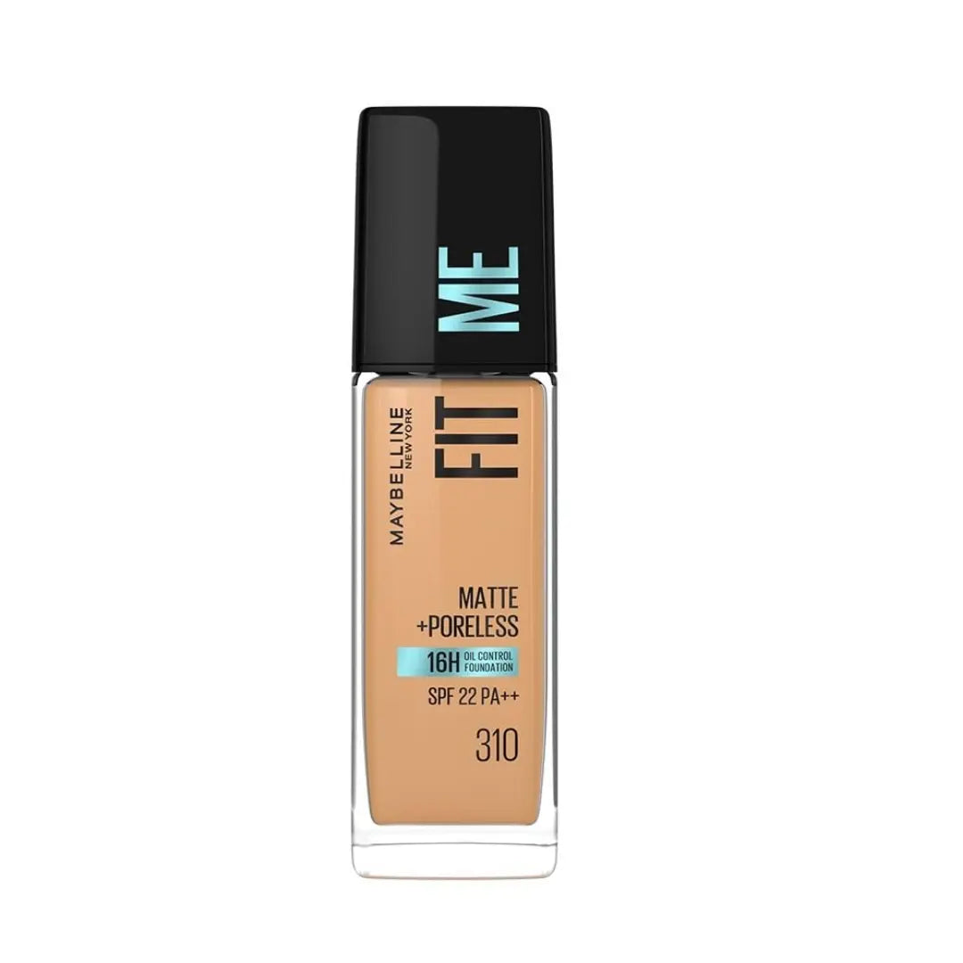 Maybelline New York Fit Me Matte + Poreless Liquid Foundation, 310 Sun 30 ml