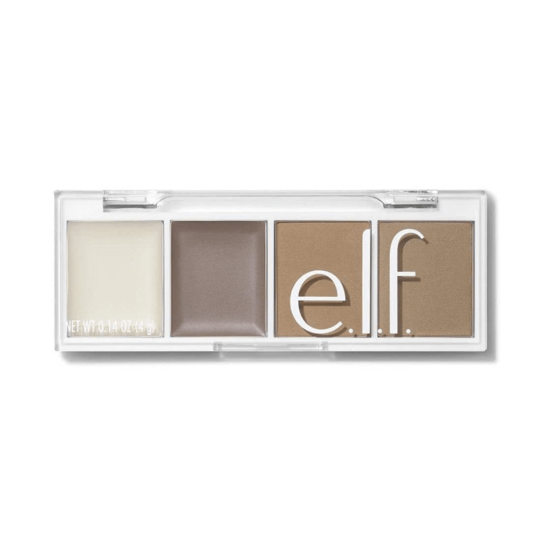 e.l.f. Bite - Size Brow, Mini Brow Quad with Ultra - Pigmented Waxes & Powders, Eyebrow Grooming & Makeup Kit, Taupe, 0.14 Oz - Deals999